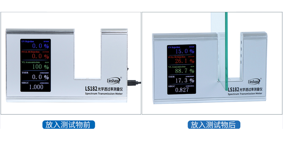 光學(xué)透過率測(cè)量儀測(cè)試界面